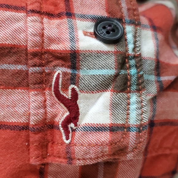 Rusty plaid HOLLISTER button down - Picture 2 of 4